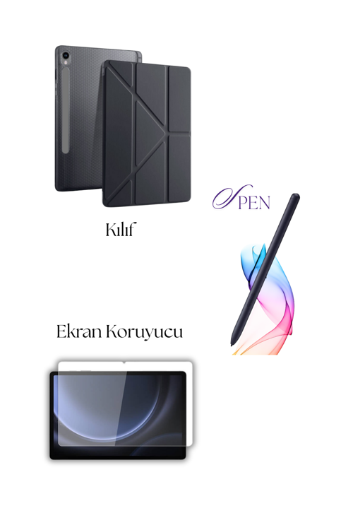 Galaxy Tab S10 Lite / S10 FE ile Uyumlu Tablet Kılıfı S Pen Tablet Kalemi Ekran Koruyucu Set