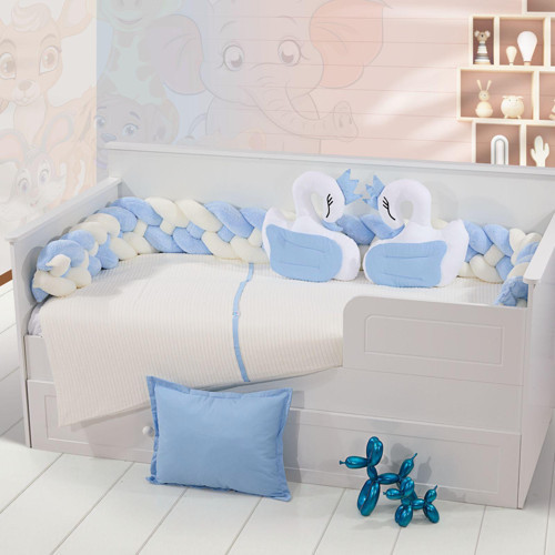 Bebek/Çocuk Montesori Welsoft Kumaş Örgülü Nevresim Takımı