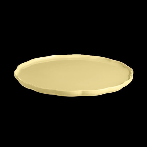 Madeleine Yuvarlak Servis Tabağı 31 cm Tereyağı Sarısı / Vanille