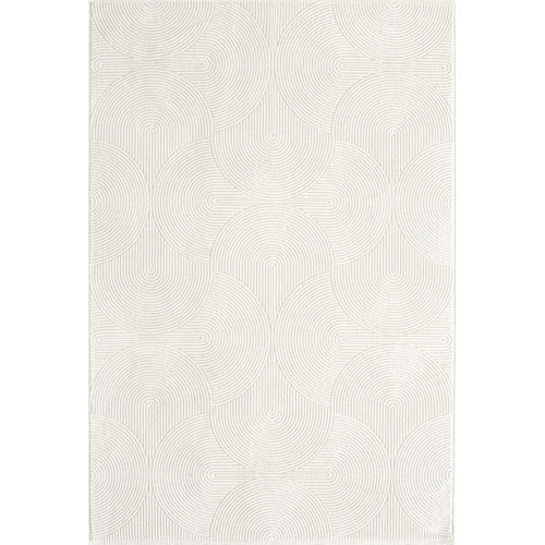Akik 8612 Krem Modern Makine Halısı