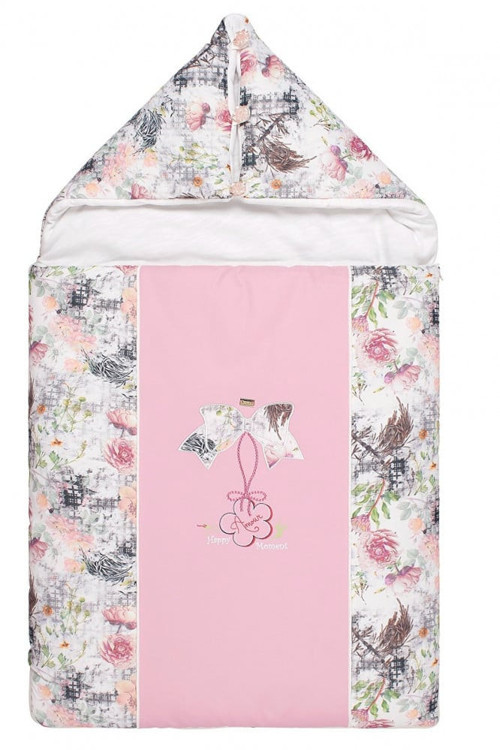 Kız Bebek Tam Açılır Fermuarlı Zarf Kundak 11566