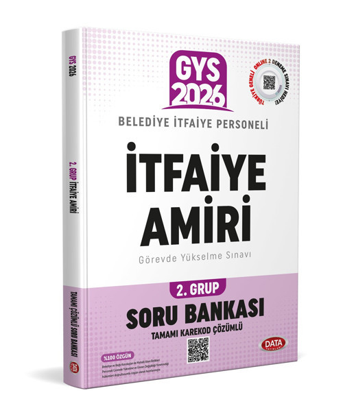 Data 2026 GYS Belediye İtfaiye Amiri 2.grup Soru Bankası Data Yayınları