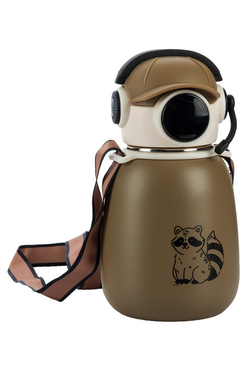 Gamer Termos Matara 500 ml Paslanmaz Çelik Pipetli Suluk (5 Yaş Üstü) Çocuk Suluğu 10 x 18 cm