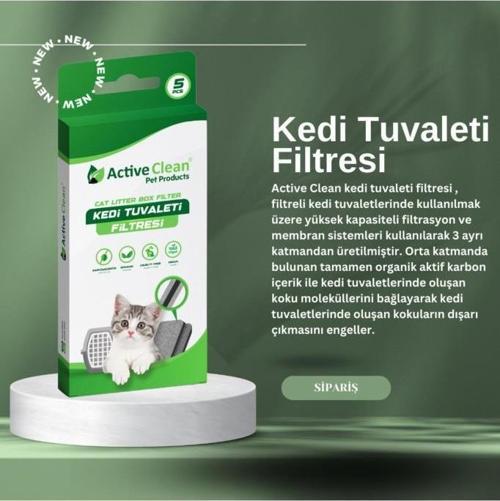 Kedi Tuvaleti Filtresi 20-9cm 5 li Paket