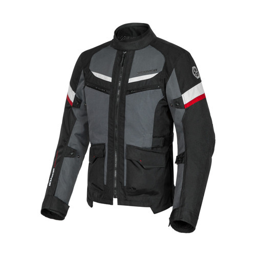 Motosiklet Montu 4 Mevsim Long Oxford Kumaş Motor Touring Mont Man Black