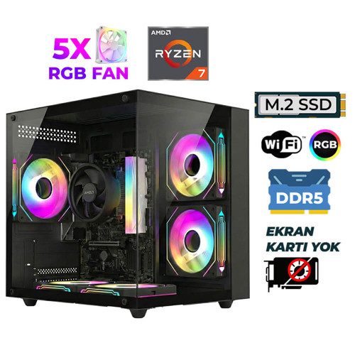 Raze X30 Ryzen 7 7700 16GB DDR5 Ram 512GB M.2 NVMe SSD Hazır Tavsiye Sistem