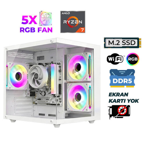 Raze X100 Ryzen 5 7600 32GB DDR5 Ram 1TB M.2 NVMe SSD Hazır Tavsiye Sistem