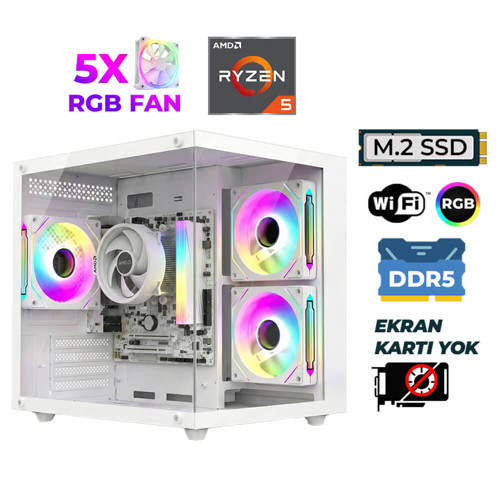 Raze X110 Ryzen 7 7700 16GB DDR5 Ram 512GB M.2 NVMe SSD Hazır Tavsiye Sistem