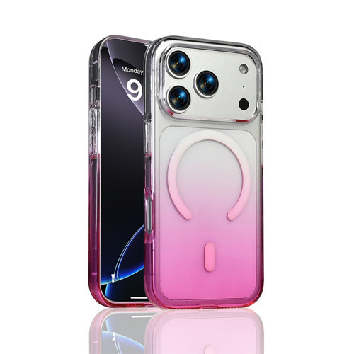 iPhone 17 Pro Max Kılıf M-Safe Şarj Özellikli Zore Septik Silikon Kapak - Mor