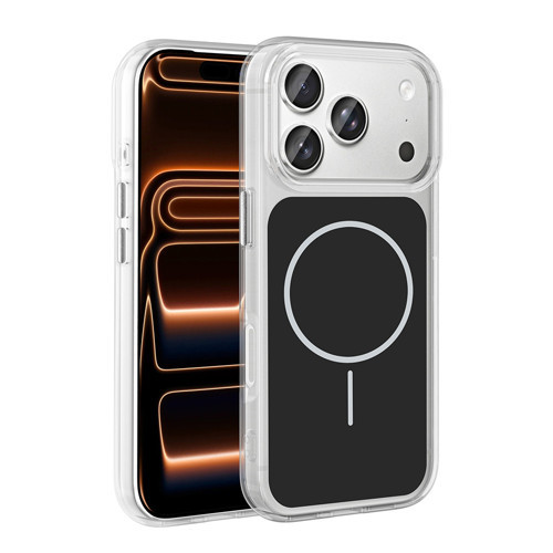 iPhone 17 Pro Max Kılıf Metal Buton Tasarımlı Zore İkonik Sert Silikon Kapak - Siyah
