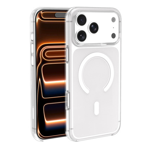 iPhone 17 Pro Kılıf IC Çipli Zore Wireless Şarj Özellikli Şeffaf Orjin Kapak - Şeffaf