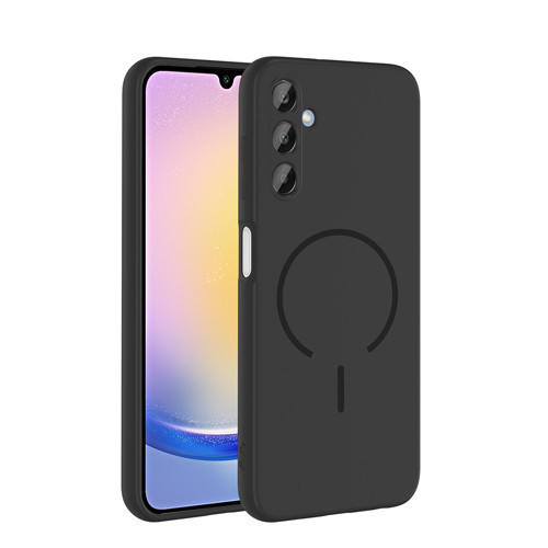 Galaxy A25 Kılıf M-safe Şarj Özellikli Zore Meta Kapak - Siyah