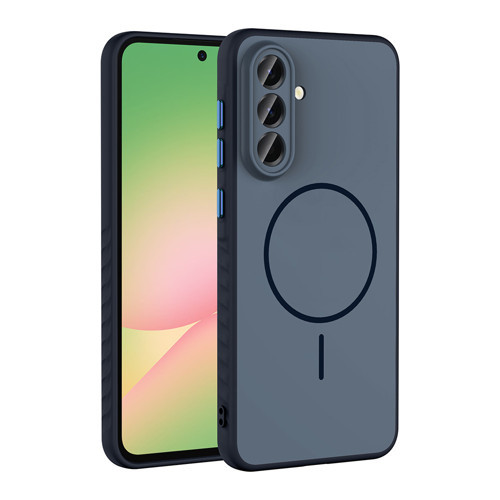 Galaxy A36 Kılıf M-safe Şarj Özellikli Zore Tea Kapak - Lacivert