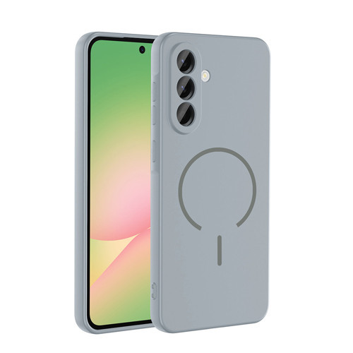 Galaxy A36 Kılıf M-safe Şarj Özellikli Zore Meta Kapak - Titanyum-Gri