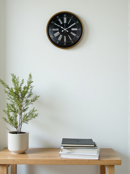 Zentime 36 Cm Kahverengi Dekoratif Duvar Saati