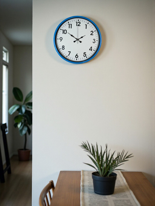Zentime 36 Cm Mavi Dekoratif Duvar Saati
