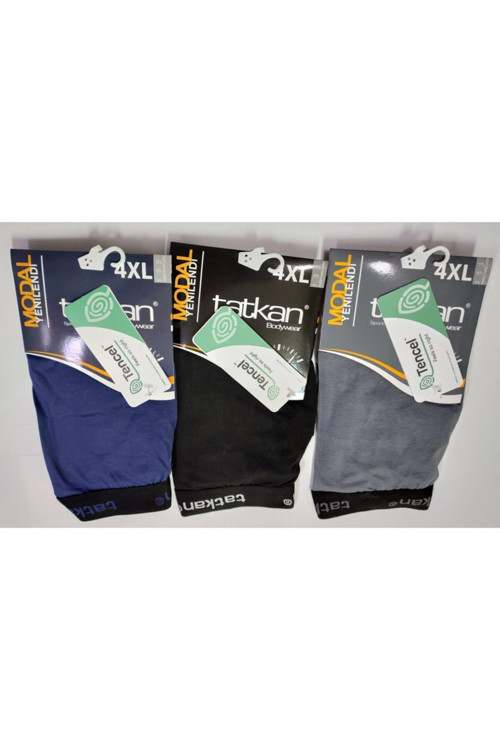 Eco Soft Modal Boxser Ekstra Battal 3 Adet
