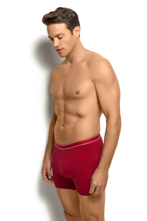 Jiber Erkek Bordo Likralı Boxer Külot / 277
