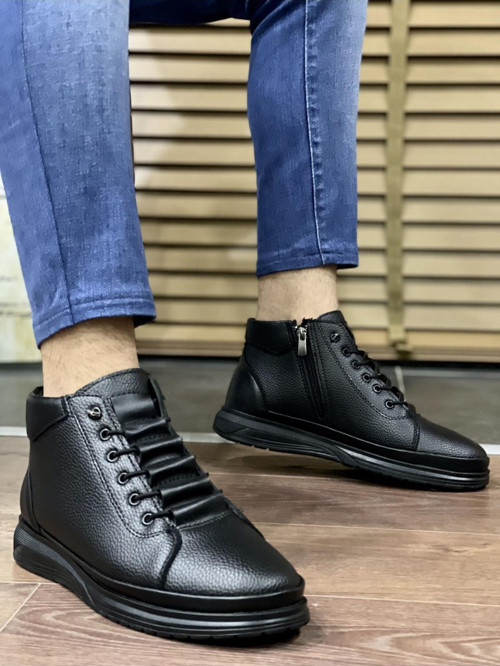 M226 Garantili Erkek Kışlık Bağcıklı Fermuarlı Bot