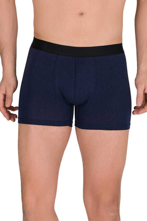 Berrak Erkek 2'Li Lacivert Modal Kalın Kemerli Likralı Boxer-Short-Külot Berrak / 4476