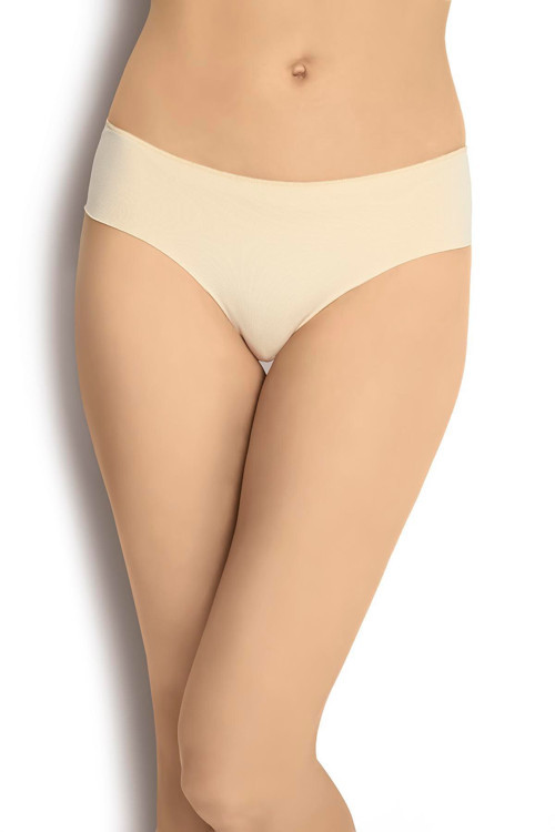 Jiber Kadın 3'Lü Ten Rengi Microfiber Lazer Kesim Likralı Bikini-Slip-Külot /698