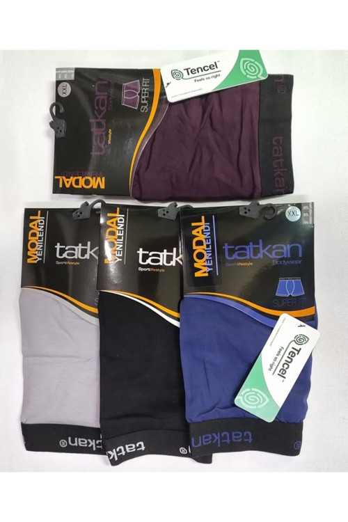 Erkek Bordo Boxer 4 Adet