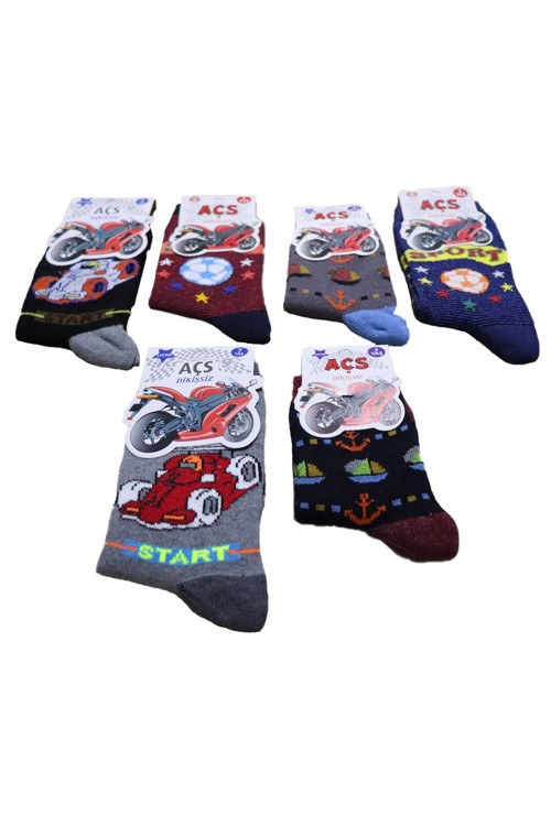 Erkek Çocuk 12'Li Soket Çorap