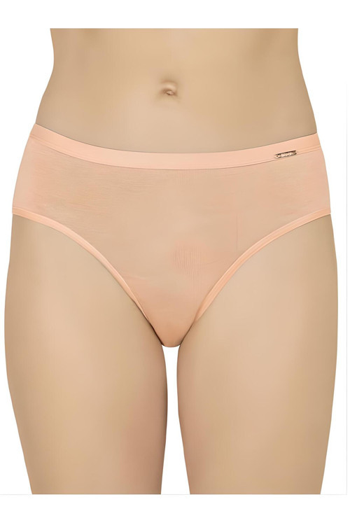 Jiber Kadın Bambu 4'Lü Slip Külot 677 (Yeşil , Somon , Gül Kurusu ,Vizon )