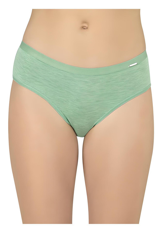Jiber Kadın Bambu 3'Lü Slip Külot 677 (Yeşil , Somon , Gül Kurusu ,Vizon )