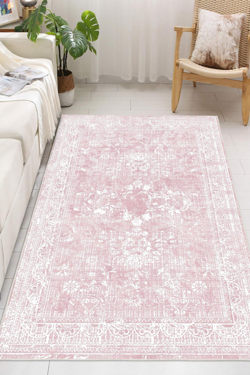 Vintage Desen Şönil Kaymaz Taban Yıkanabilir Salon Halısı Mutfak Halısı Yolluk