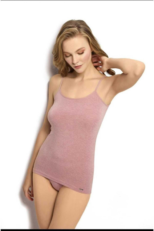Jiber Kadın 2'Li Bambu Atlet Ve Slip Külot Takımı 677-668 (Yeşil , Somon , Gül Kurusu ,Vizon )