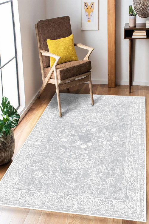 Vintage Desen Şönil Kaymaz Taban Yıkanabilir Salon Halısı Mutfak Halısı Yolluk