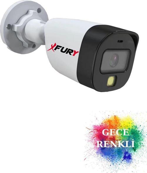 XFury Gece Renkli - 5mp Lens 1080p Full HD Ahd Güvenlik Kamerası Ultra Led Renkli Gece Görüş