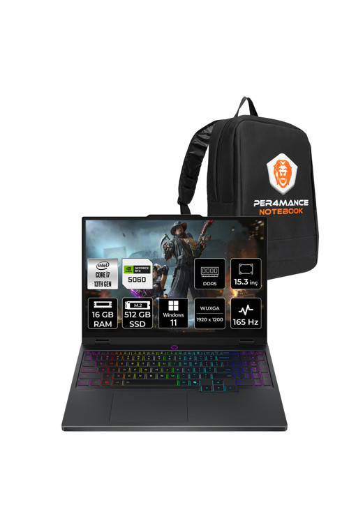 Legion 5 i7 13650HX 16GB 512GB SSD RTX5060/8GB 115W 15.3" FHD+ 165Hz W11P Gaming Laptop