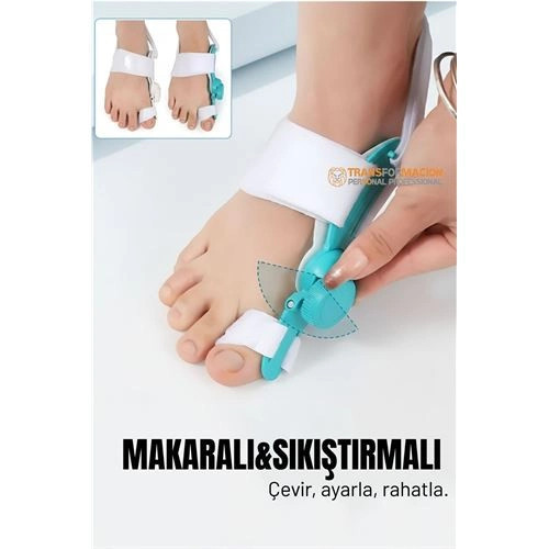 Makaralı Ayarlanabilir Mekanizmalı Bunyo n Düzeltici - Ortopedik Gece ve Gündüz Ateli