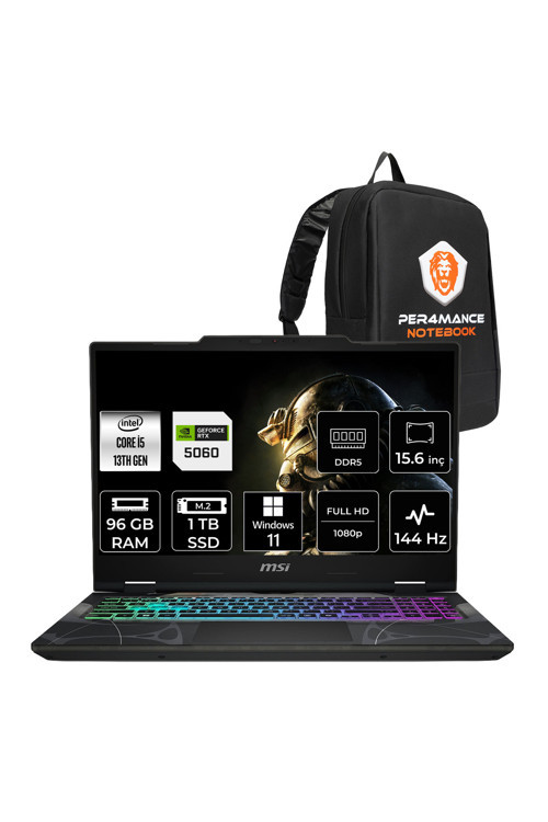 Cyborg 15 i5 13420H 96GB 1TB SSD RTX5060/8GB 15.6" FHD 144Hz W11P Gaming Laptop B13WFKG