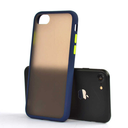 Apple iPhone 7 Kılıf Fri Mat Yüzey Renkli Kenar Kılıf