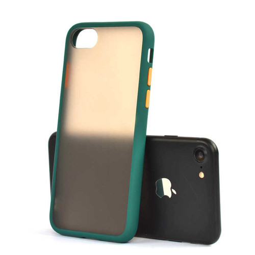 Apple iPhone 8 Kılıf Fri Mat Yüzey Renkli Kenar Kılıf
