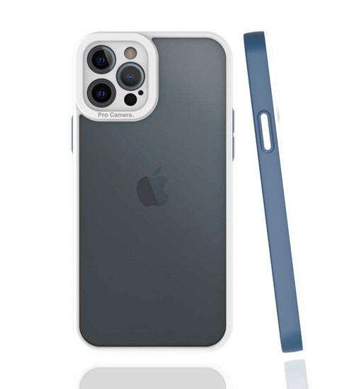 iPhone 12 Pro Max Kılıf Mima Kenarları Renkli Silikon Kılıf
