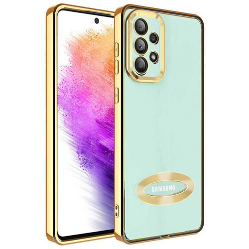 Galaxy A73 Kılıf Kamera Korumalı Logo Gösteren Omega Kılıf