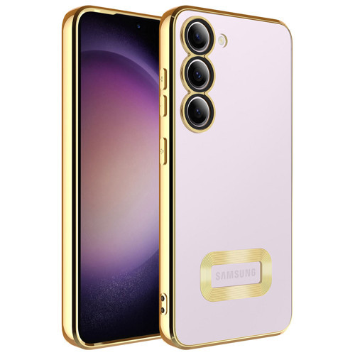 Galaxy S23 Plus Kılıf Kamera Korumalı Logo Gösteren Omega Kılıf
