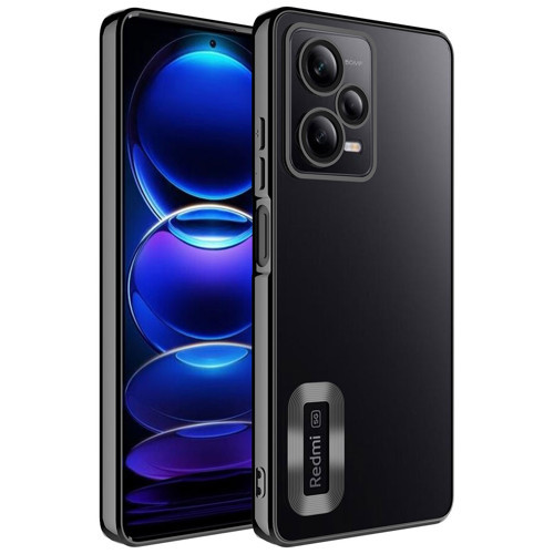 Xiaomi Redmi Note 12 5G Kılıf Kamera Korumalı Logo Gösteren Omega Kılıf