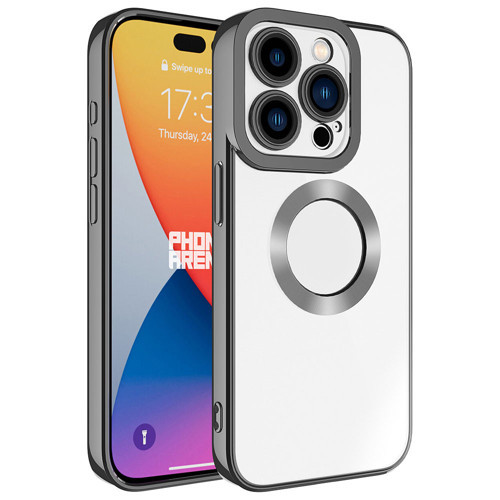 iPhone 15 Pro Kılıf Kamera Korumalı Logo Gösteren Omega Kılıf