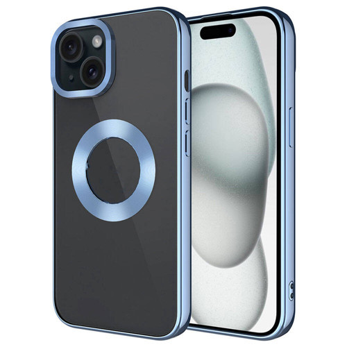 iPhone 15 Kılıf Tek Kamera Çerçeveli Logo Gösteren Omega Kılıf