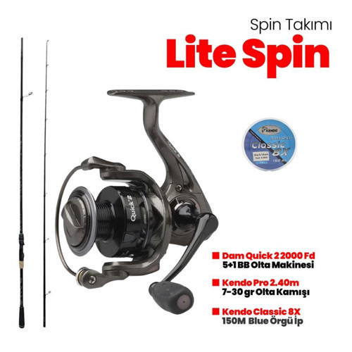 Quick 2 2000 Makine -Kendo Pro 240 cm Lite Spin Set