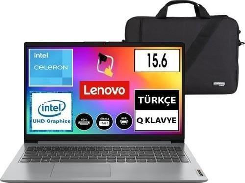 Ideapad Intel Celeron N4020 4gb 256GB SSD Freedos 15.6  Taşınabilir Bilgisayar 82V700A8TX Snertech Çanta