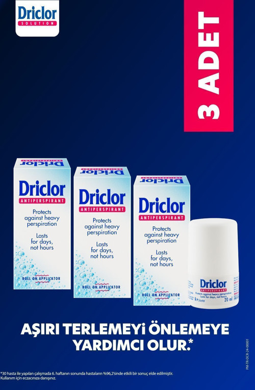 Aşırı Terleme Önleyici Antiperspirant Roll-On 20ml X3