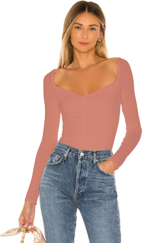 Kadın Pudra Önü Büzgülü Body