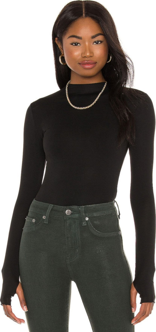 Kadın Uzun Kollu Ipek Jarse Bodysuit