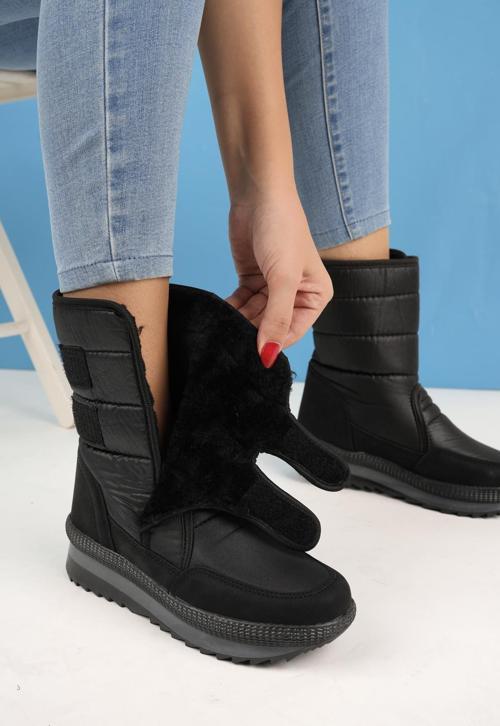 Felya Garantili Kadın İçi Kürklü Cırtlı Yağmur Ve Kar Botu
